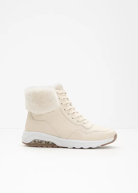 High-Top-Sneaker in beige - bonprix