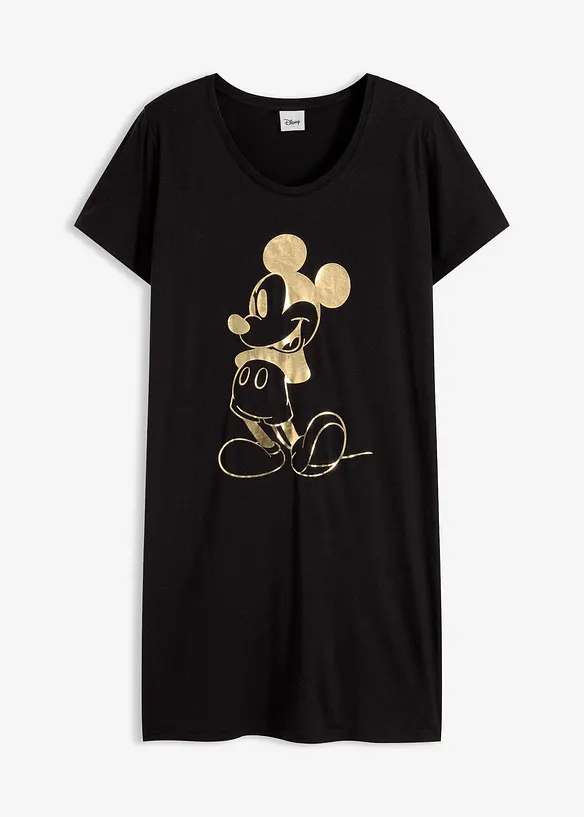 Disney Mickey Mouse Nachthemd in schwarz von vorne - Disney