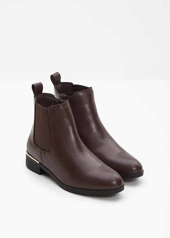 Chelsea-Boots in braun - bonprix