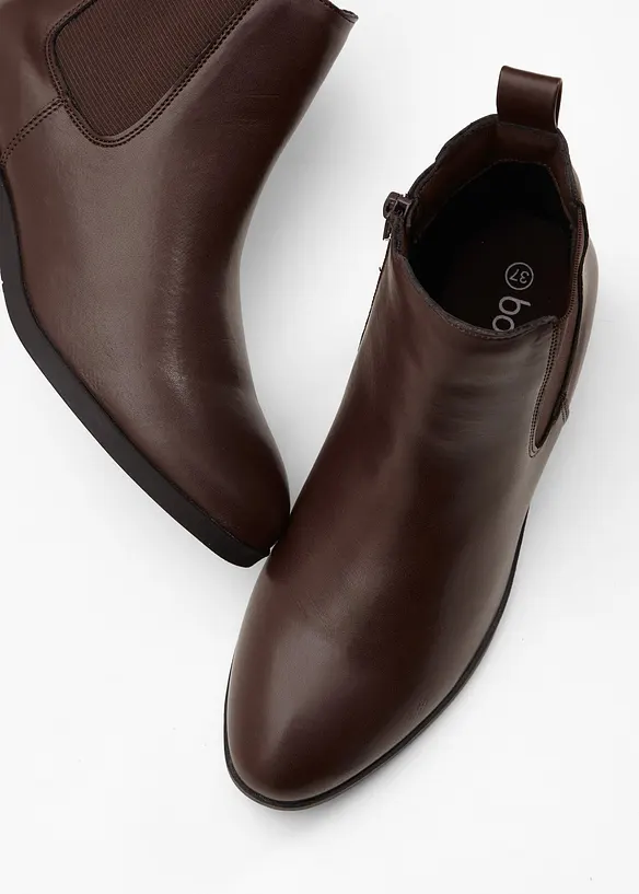 Chelsea-Boots in braun - bonprix