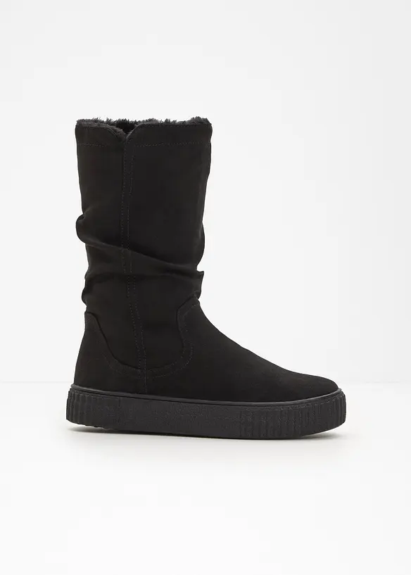 Gefütterte Stiefel in schwarz - bonprix