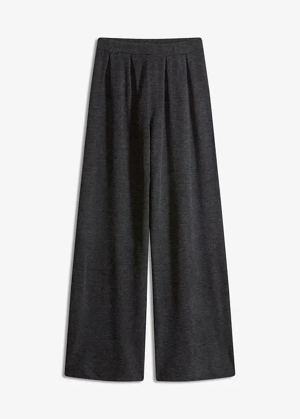 Feinstrickhose in grau von vorne - bonprix