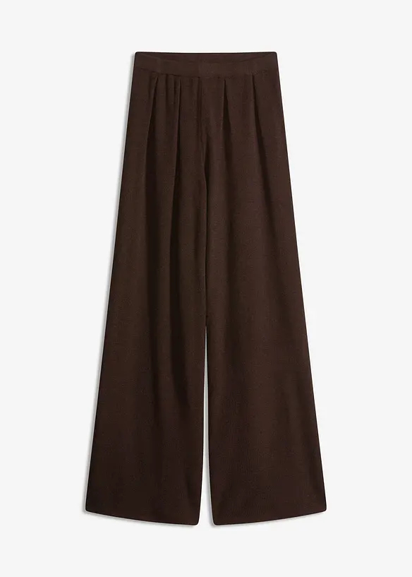 Feinstrickhose in braun von vorne - bonprix