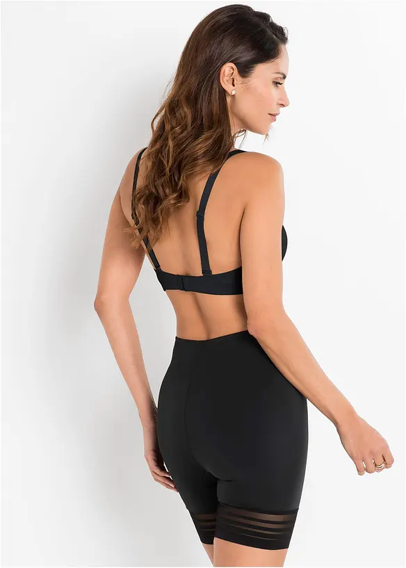 Shape-Radlerhose mit mittlerer Formkraft in schwarz von hinten - bonprix
