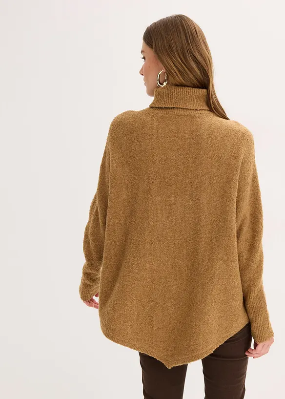 Oversize-Pullover in braun von hinten (im Anschnitt) - bonprix