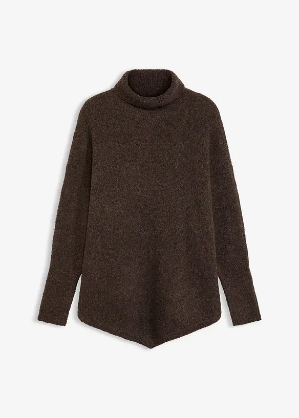 Oversize-Pullover in braun von vorne - bonprix