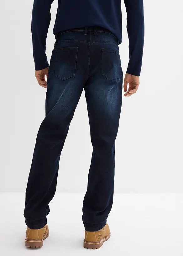 Regular-Fit-Jeans mit Komfortschnitt, Straight in blau von hinten - bonprix