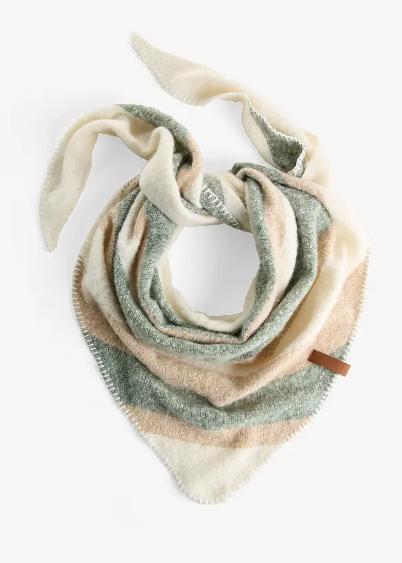Dreieckstuch in beige von vorne - bonprix