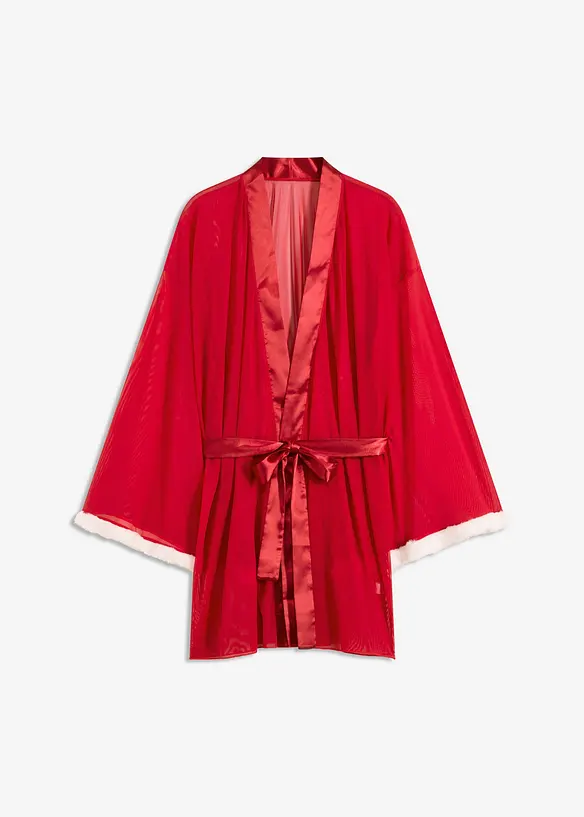 Kimono in rot von vorne - bonprix