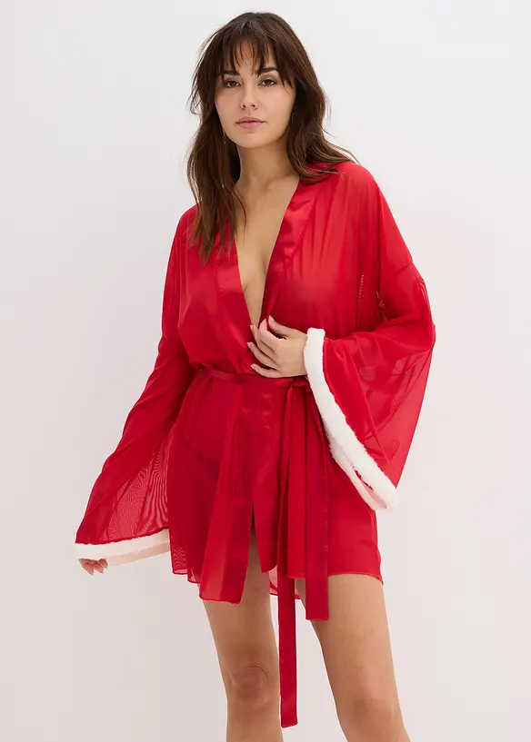 Kimono in rot von vorne (Totalaufnahme) - bonprix