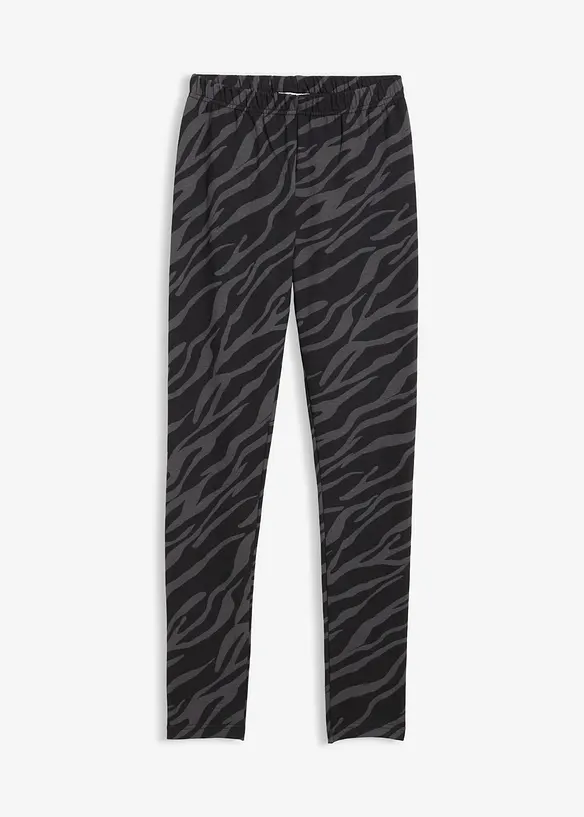 Thermo-Leggings in grau von vorne - bonprix