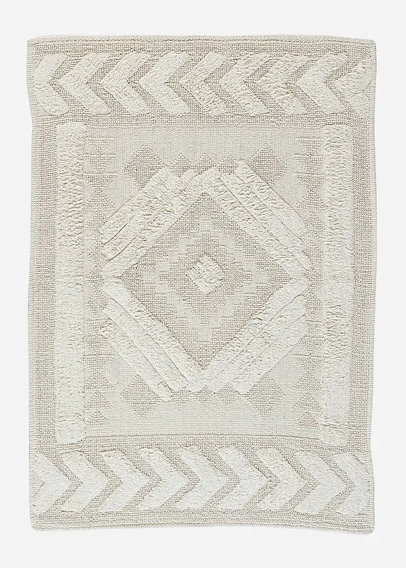 Badematte mit Hoch- Tief Struktur in beige - bonprix