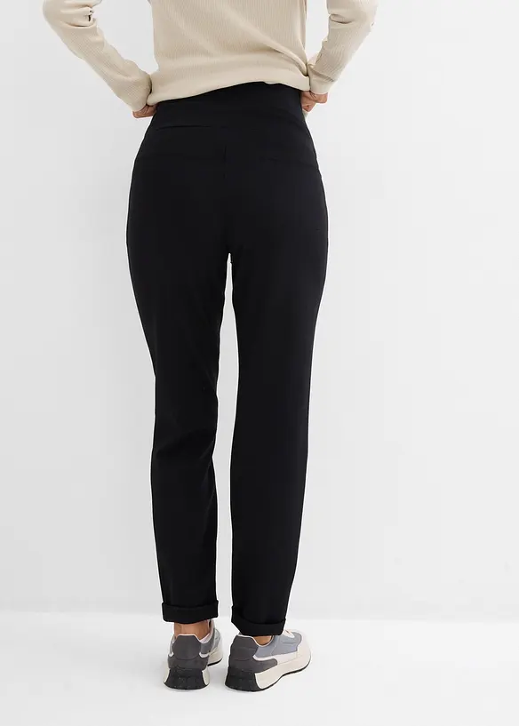 Umstands-Schlupfhose mit elastischem Bund aus Punto di Roma in schwarz von hinten - bonprix