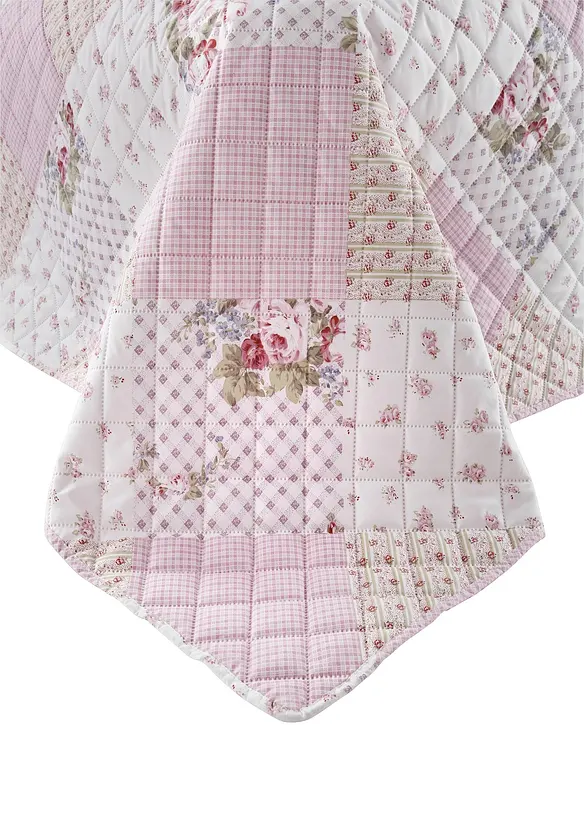 Tagesdecke mit Rosen in rosa (Detailaufnahme) - bonprix