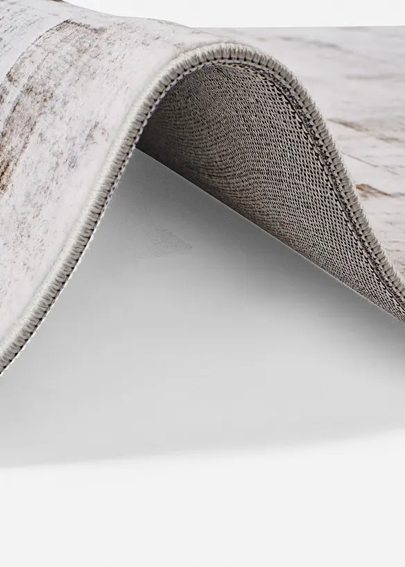Teppich mit graphischer Musterung in grau (Detailaufnahme) - bonprix