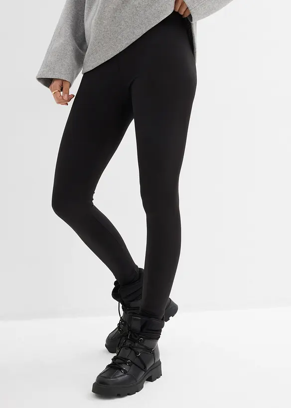 Thermo-Leggings in schwarz von vorne - bonprix Thermo-Leggings in schwarz von vorne - bonprix