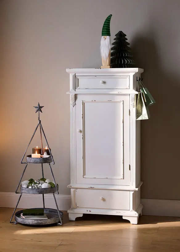 Schrank im Shabby Chic - weiß, Schrank - Wohnen