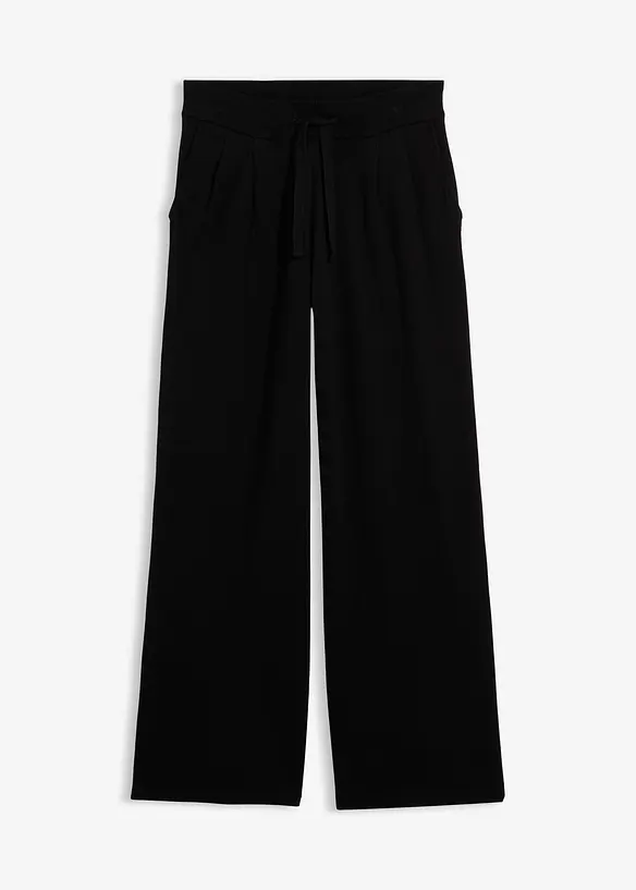Strick-Hose aus weichem Kaschmir-Mix in schwarz von vorne - bonprix Strick-Hose aus weichem Kaschmir-Mix in schwarz von vorne - bonprix
