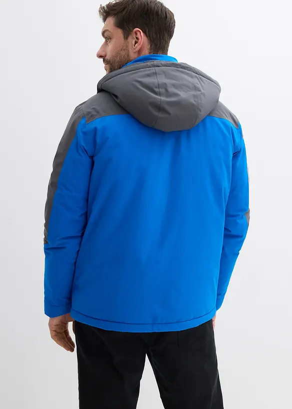 Wasserdichte Funktionsjacke in blau von hinten (im Anschnitt) - bonprix