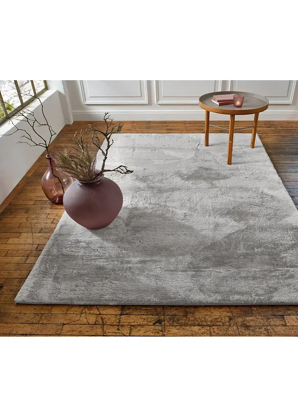 Hochflor Teppich mit extra weichem Velours in grau (Ambiente) - bonprix