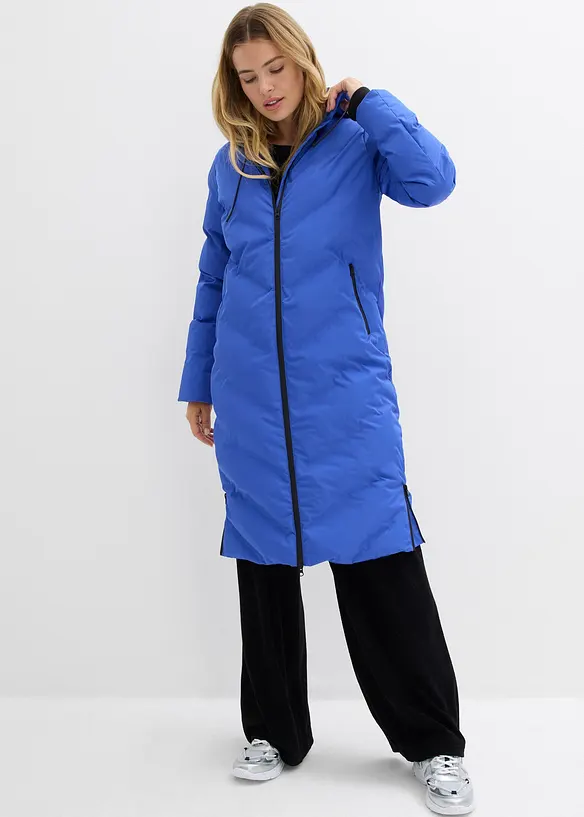 Steppmantel in blau von vorne (Totalaufnahme) - bonprix