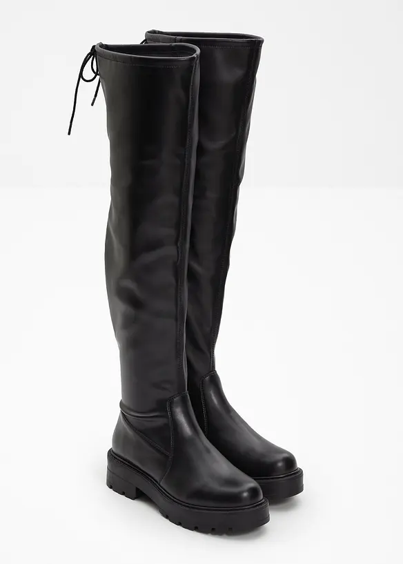 Overknee Stiefel in schwarz - bonprix