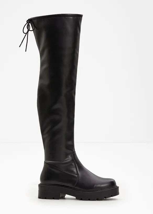 Overknee Stiefel in schwarz - bonprix