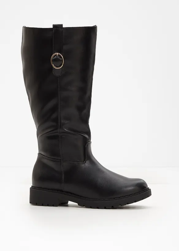Weitschaftstiefel in schwarz - bonprix