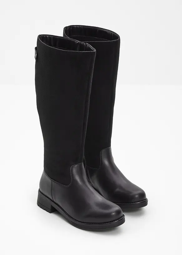 Weitschaftstiefel in schwarz - bonprix