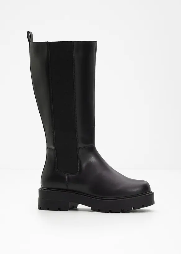 Weitschaftstiefel in schwarz - bonprix