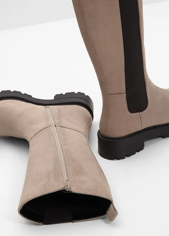 Weitschaftstiefel in braun - bonprix