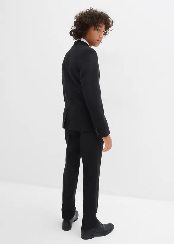Anzug (2tlg. Set) in Regular Fit in schwarz von hinten (Totalaufnahme) - bonprix