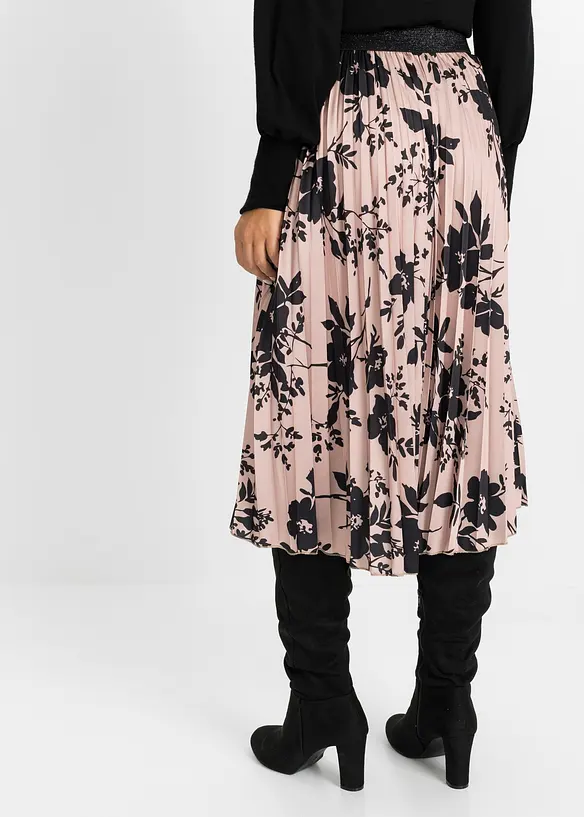 Plissée-Rock in rosa von hinten - bonprix Plissée-Rock in rosa von hinten - bonprix