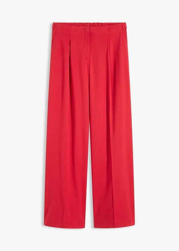 Palazzo-Hose in rot von vorne - bonprix