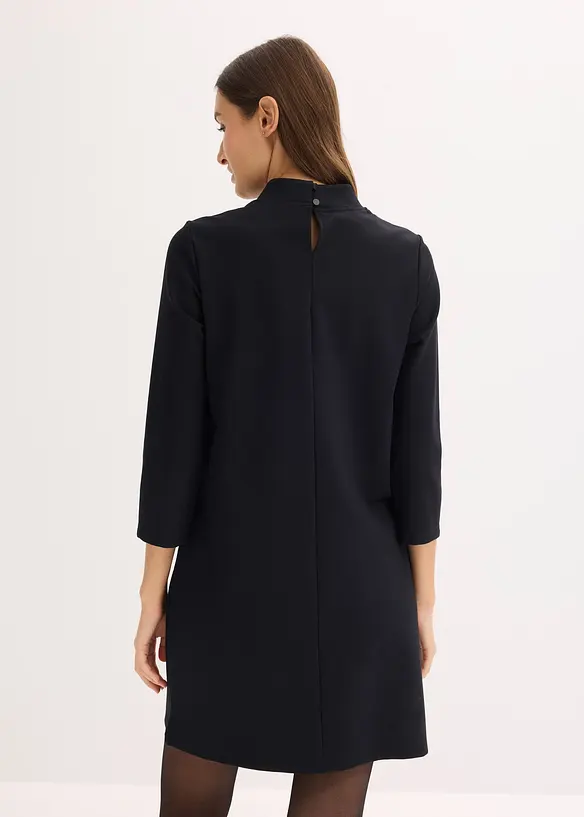 Minikleid aus Punto di Roma in schwarz von hinten (Totalaufnahme) - bonprix Minikleid aus Punto di Roma in schwarz von hinten (Totalaufnahme) - bonprix