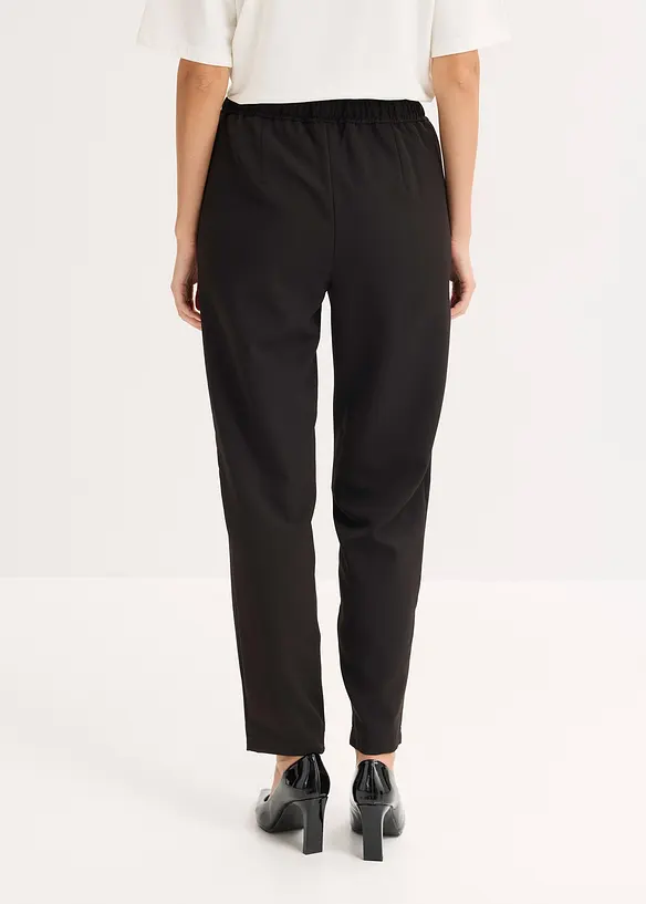 Schlupfhose mit Bequembund in schwarz von hinten - bonprix Schlupfhose mit Bequembund in schwarz von hinten - bonprix