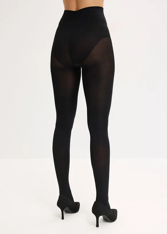 Shape-Strumpfhose 80 DEN in schwarz von hinten - bonprix