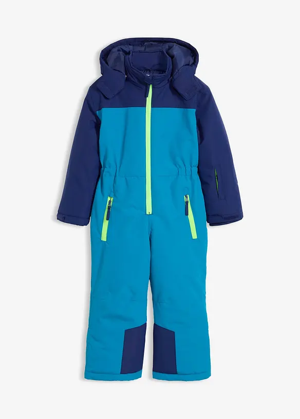 Schneeanzug in blau von vorne - bonprix