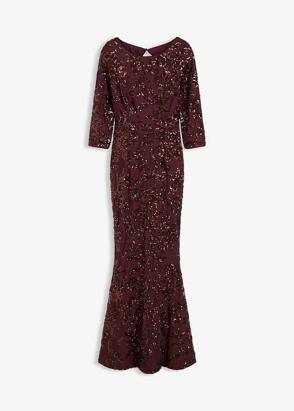 Paillettenkleid mit Rückenausschnitt in rot von vorne - bonprix Paillettenkleid mit Rückenausschnitt in rot von vorne - bonprix