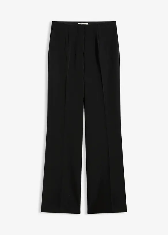 Marlenehose in schwarz von vorne - bonprix Marlenehose in schwarz von vorne - bonprix