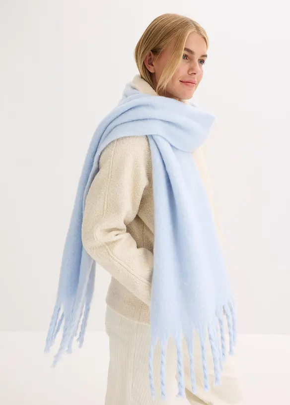 Schal in blau von vorne (im Anschnitt) - bonprix