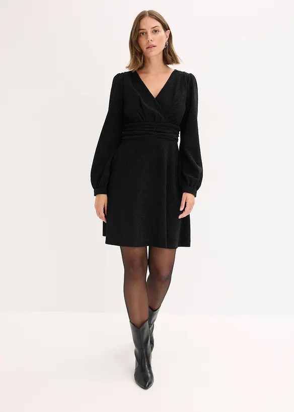 Minikleid in schwarz von vorne (Totalaufnahme) - bonprix