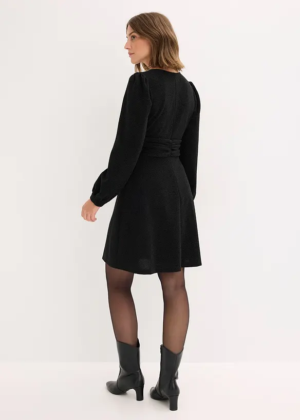 Minikleid in schwarz von hinten (Totalaufnahme) - bonprix