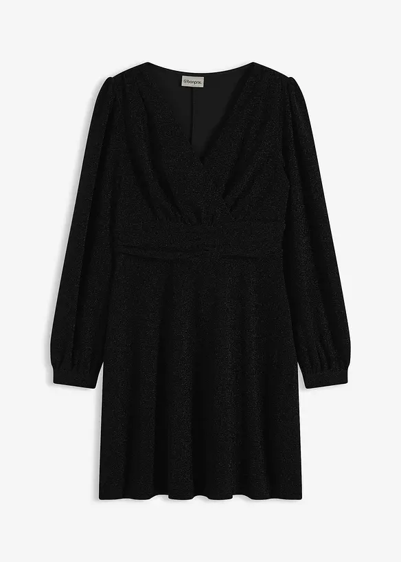 Minikleid in schwarz von vorne - bonprix