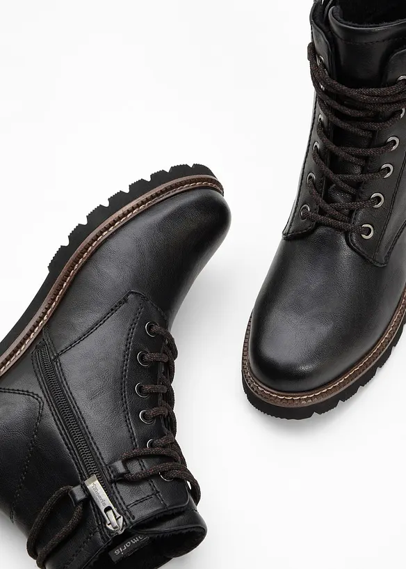 Tamaris Schnürboots in schwarz - Tamaris