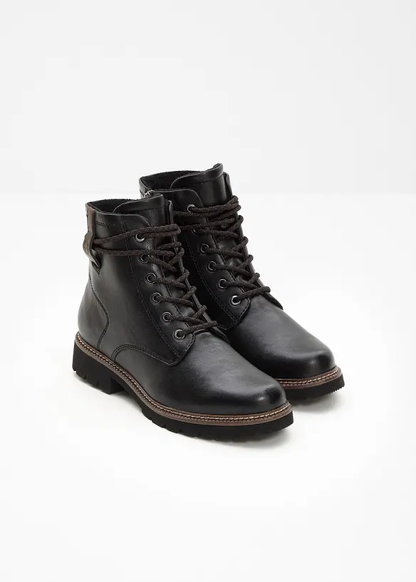 Tamaris Schnürboots in schwarz - Tamaris