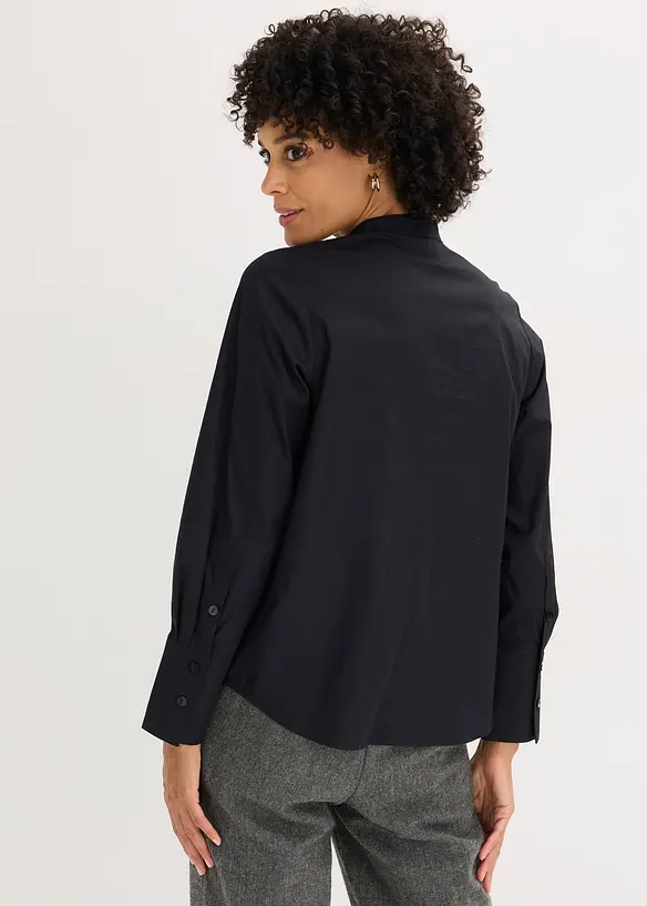 Paillettentunika in schwarz von hinten (im Anschnitt) - bonprix