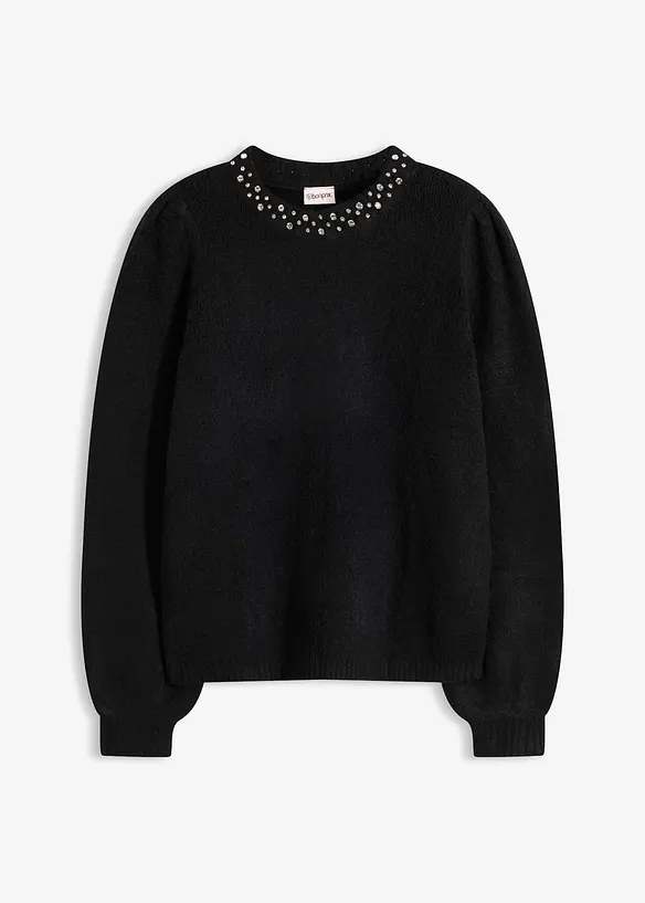 Pullover in schwarz von vorne - bonprix Pullover in schwarz von vorne - bonprix