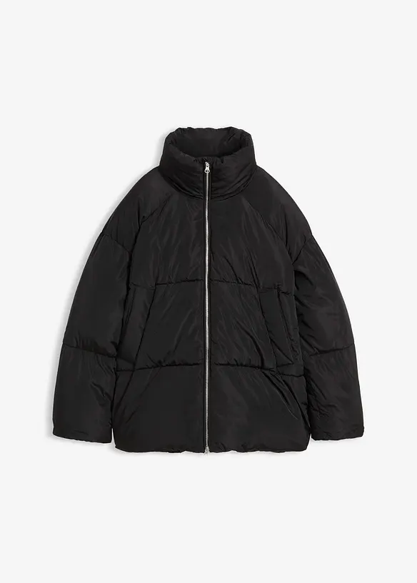 Puffer-Jacket in schwarz von vorne - bonprix