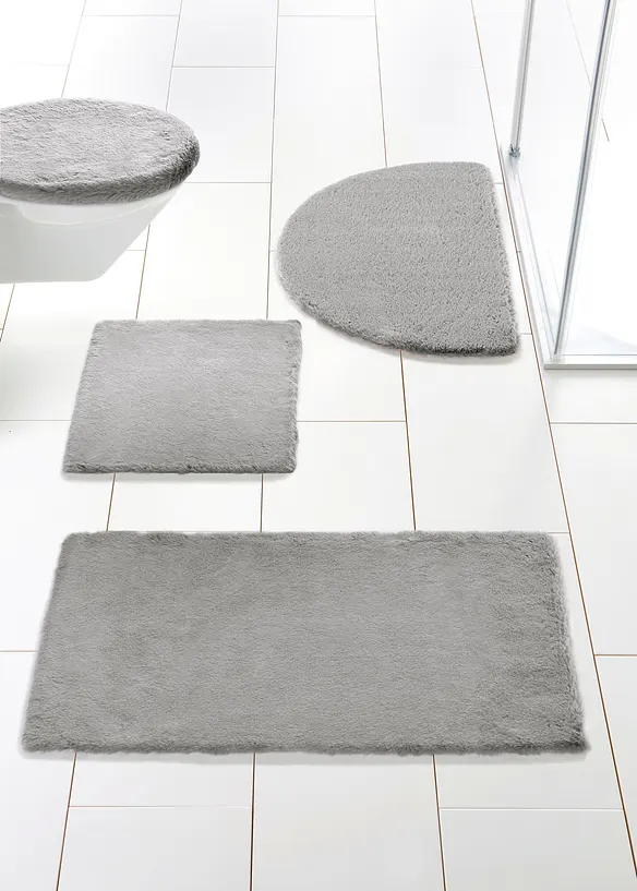 Badematte in besonders weicher Qualität in silber - bonprix